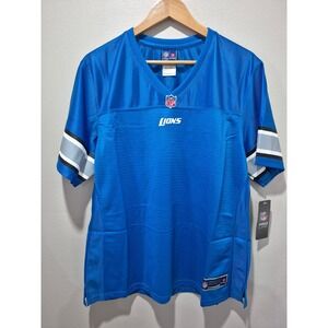 NFL Detroit Lions Pro Line Jersey‎ XL Extra Large Blue Football Shirt